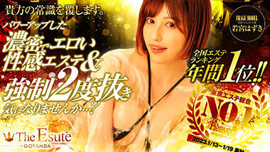 Za Esute Gotanda-ten (adult-entertainment esthe / Gotanda) — Ea (29), an influencer sex worker with over 120,000 followers. An adult-entertainment experience report: the irresistible contrast between her authentic erotic-massage service and the beautiful woman's slightly sweaty allure.